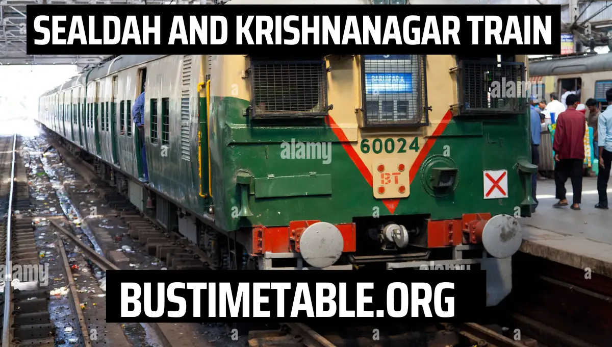 Sealdah to Krishnanagar train time table